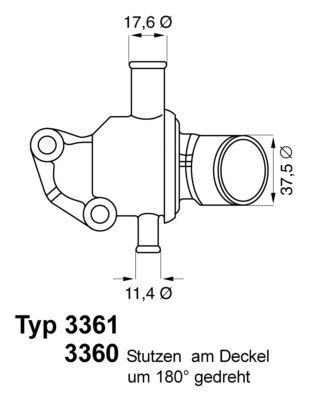 Wahler 3360.87D Thermostat, Kühlmittel von Wahler