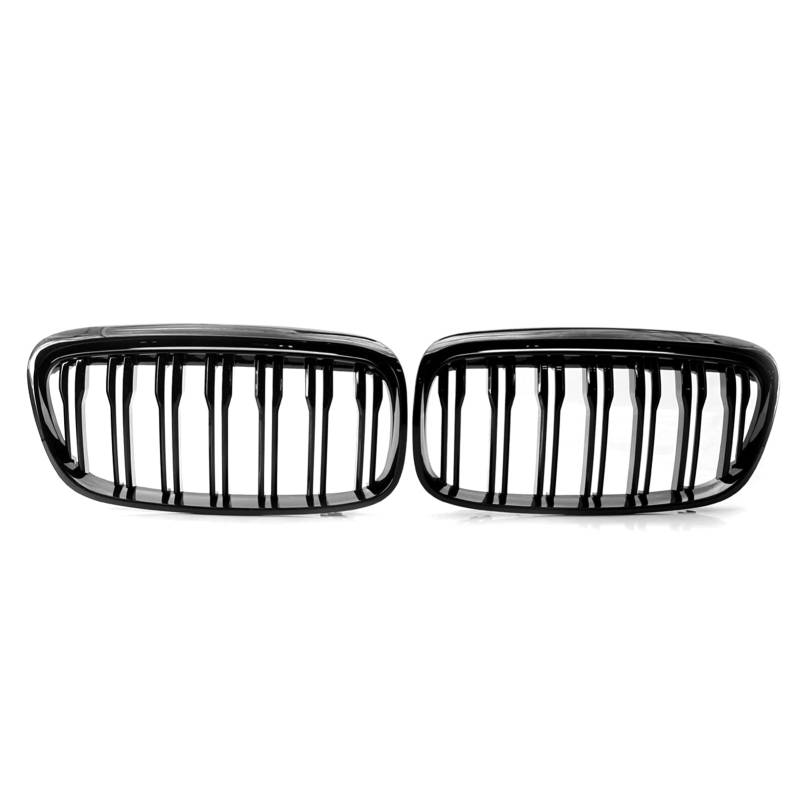 Frontgrill Mesh Schwarzer Ersatz, Vordere Stoßfänger -Kühlergrill -Autozubehör für 2 Serien 5 Sitze Active Tourer 7 Sitze F46 Gran Tourer 51137300543 51137379610 von Wakects