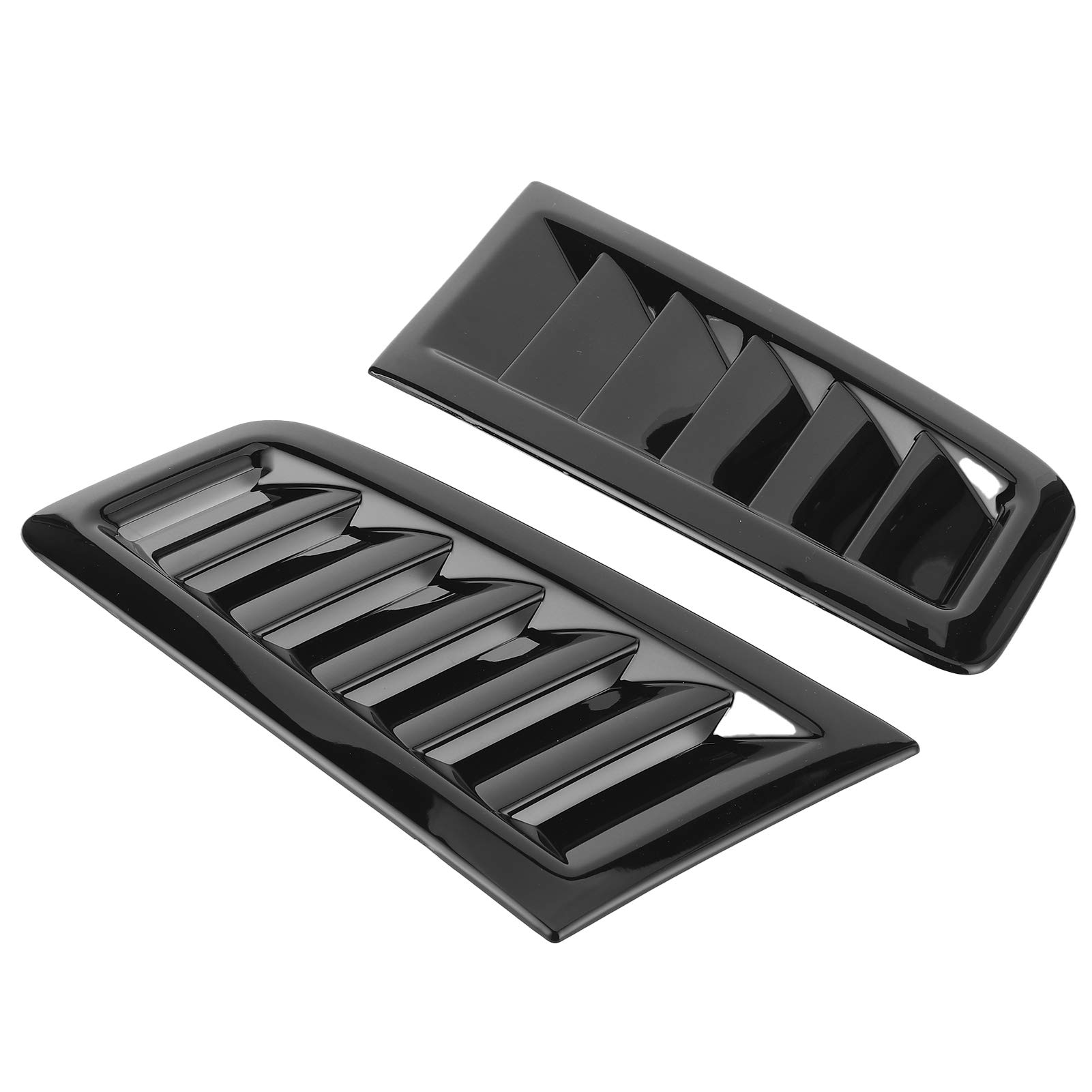 Motorhauben-Entlüftungsöffnungen für Focus RS MK2 Style, 2 Stück Universal-Motorhauben-Entlüftungsöffnungen Motorhaube Auto-Außenteile (Glänzend schwarz) von Wakects