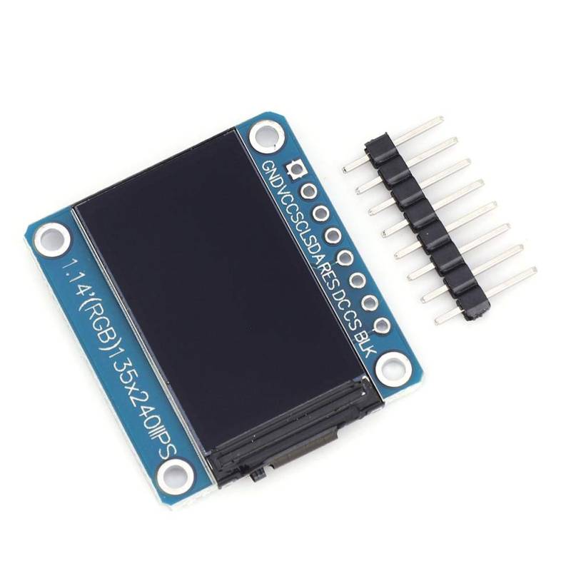 3,3 V TFT Bildschirmmodul IPS 1,14 Zoll 8Pin ST7789 Elektronische Komponenten LCD Display Modul Auflösung 135x240 von Walfront