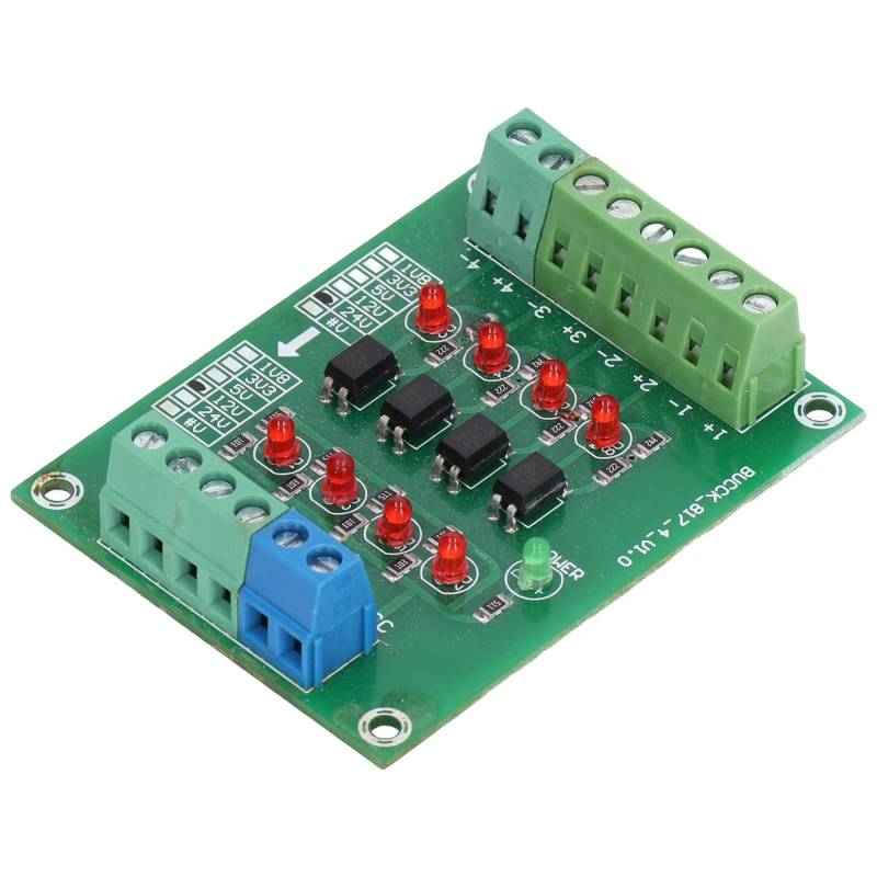 4-Kanal-Optokoppler-Isolatorplatine SPS-Signalwandlermodul PNP NPN auf PNP 24 V auf 5 V von Walfront