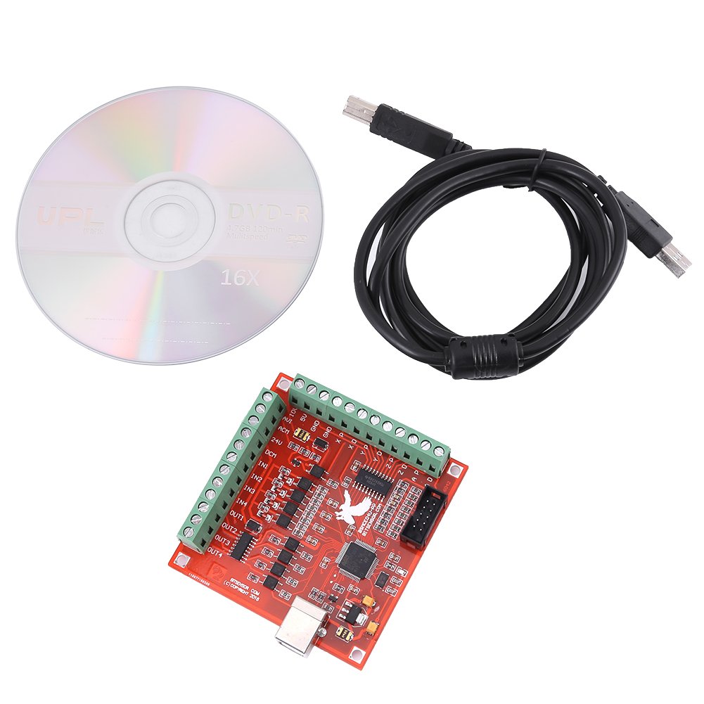 Achsen Bewegungssteuerkarte CNC USB 4 Axis Breakout Board Controller Schnittstellen Ausbruch für Schrittmotortreiber Fräsmaschine Interface von Walfront