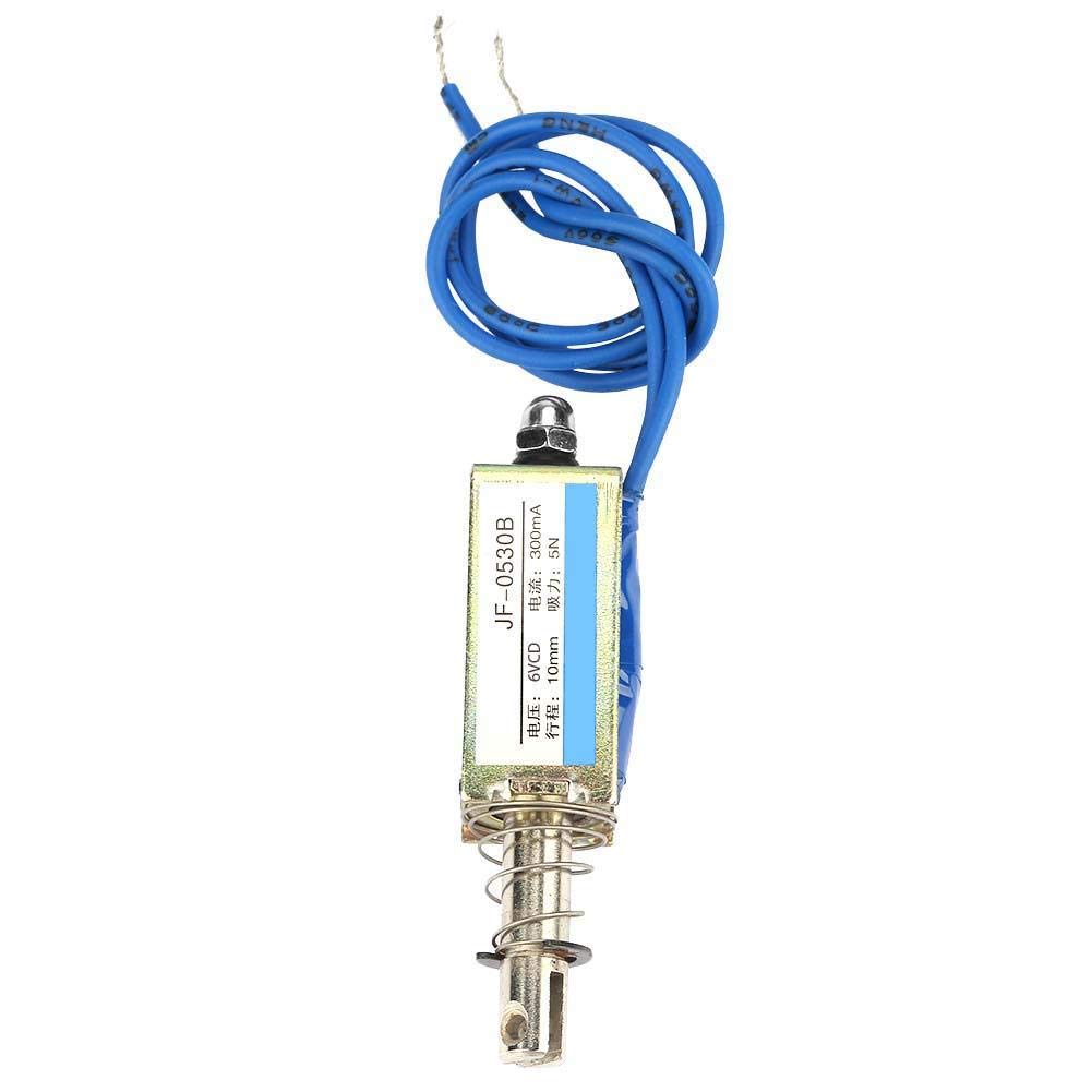 Automatisierungskontrolle Elektromagnetmagnet 6/12/24V Zugmagnet DC 300ma DC Push Pull Elektromagneten, 5N 10mm Einziehbarer Bereich (dc 6v) von Walfront