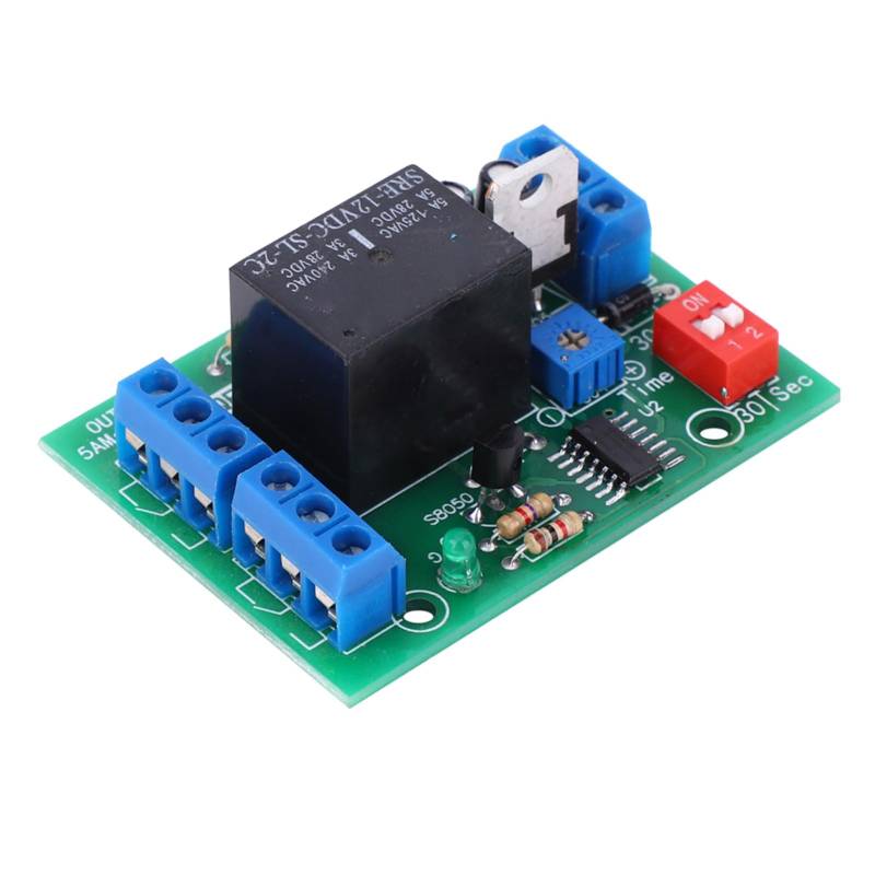 Doppelausgang 5A 12V DC DELAY -Off -Relaismodul mit Einstellbarem Zeitbereichsbegrenzungsschalter und Induktionsschalter für Automatisierungsanwendungen von Walfront