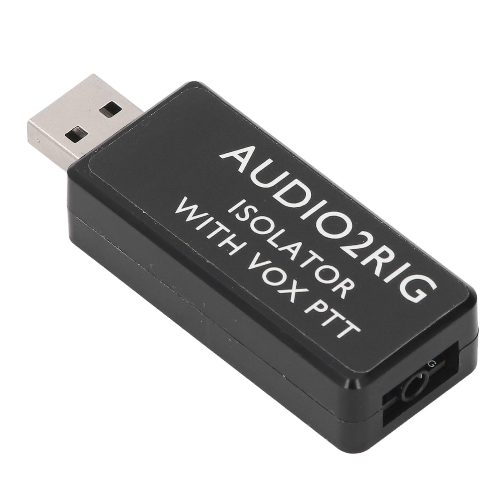 USB-Sound-Adapter-Anschluss, Einzelne 3,5-mm-4-Pin-Buchse, Integrierte Soundkarte, PTT-Steuerung, ABS-Material, USB-Soundkarten-Anschluss-Isolator von Walfront