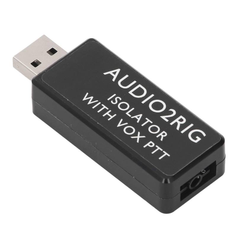 USB-Sound-Adapter-Anschluss, Einzelne 3,5-mm-4-Pin-Buchse, Integrierte Soundkarte, PTT-Steuerung, ABS-Material, USB-Soundkarten-Anschluss-Isolator von Walfront