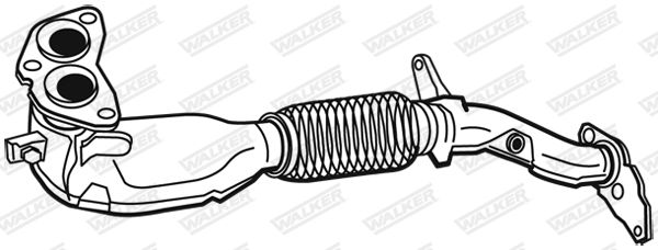 Abgasrohr vorne Walker 07798 von Walker