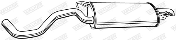 Endschalldämpfer Walker 22006 von Walker