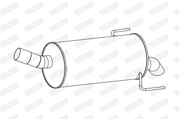 Endschalldämpfer Walker 24317 von Walker
