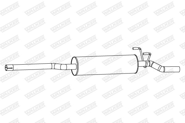 Mittelschalldämpfer Walker 25236 von Walker