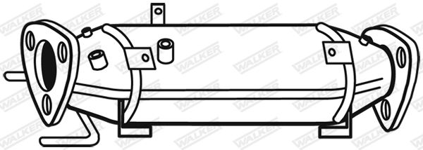 Ruß-/Partikelfilter, Abgasanlage mitte Walker 93167 von Walker