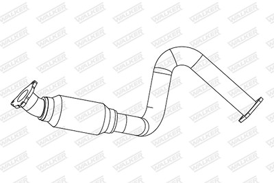 Walker Abgasrohr [Hersteller-Nr. 10886] für Chevrolet, Opel von Walker