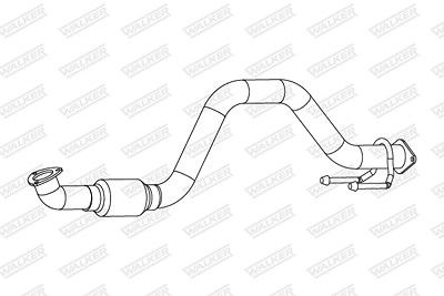 Walker Abgasrohr [Hersteller-Nr. 10960] für Seat, Skoda, VW von Walker