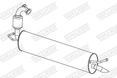 Walker Endschalldämpfer [Hersteller-Nr. 24305] für Renault, Smart von Walker