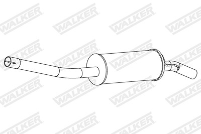 Walker Endschalldämpfer [Hersteller-Nr. 24327] für Ford von Walker