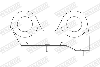 Walker Halter, Abgasanlage [Hersteller-Nr. 82959] für VW von Walker