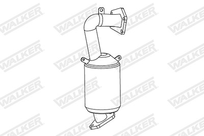 Walker Katalysator [Hersteller-Nr. 28891] für Abarth, Alfa Romeo, Chrysler, Fiat, Lancia von Walker