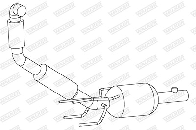 Walker Ruß-/Partikelfilter, Abgasanlage [Hersteller-Nr. 73379] für Audi, Seat, Skoda, VW von Walker