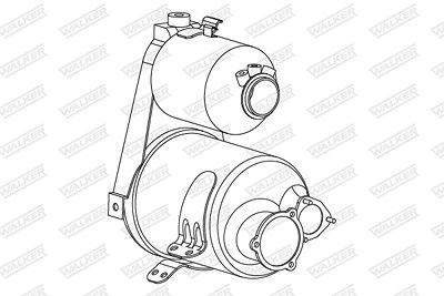 Walker Ruß-/Partikelfilter, Abgasanlage [Hersteller-Nr. 73385] für Audi von Walker