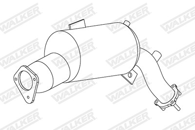 Walker Ruß-/Partikelfilter, Abgasanlage [Hersteller-Nr. 73388] für Audi von Walker