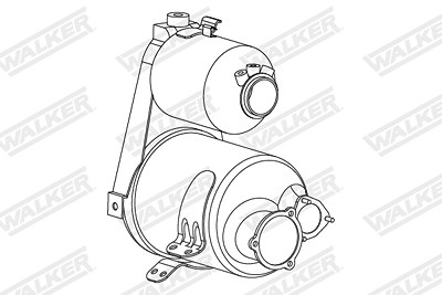 Walker Ruß-/Partikelfilter, Abgasanlage [Hersteller-Nr. 73397] für Audi von Walker