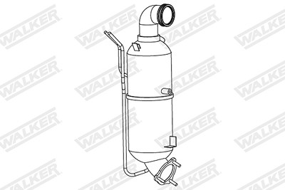 Walker Ruß-/Partikelfilter, Abgasanlage [Hersteller-Nr. 73411] für Chevrolet, Opel, Vauxhall von Walker