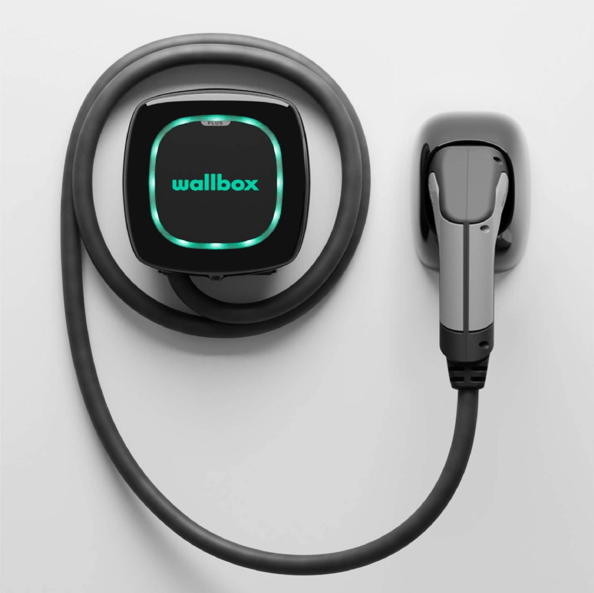 Wallbox Pulsar Plus Ladegerät mit Einer Ladeleistung von bis zu 22 KW, Typ 2-Stecker und 5-Meter-Ladekabel. Bluetooth- und Wi-Fi-Konnektivität. von Wallbox