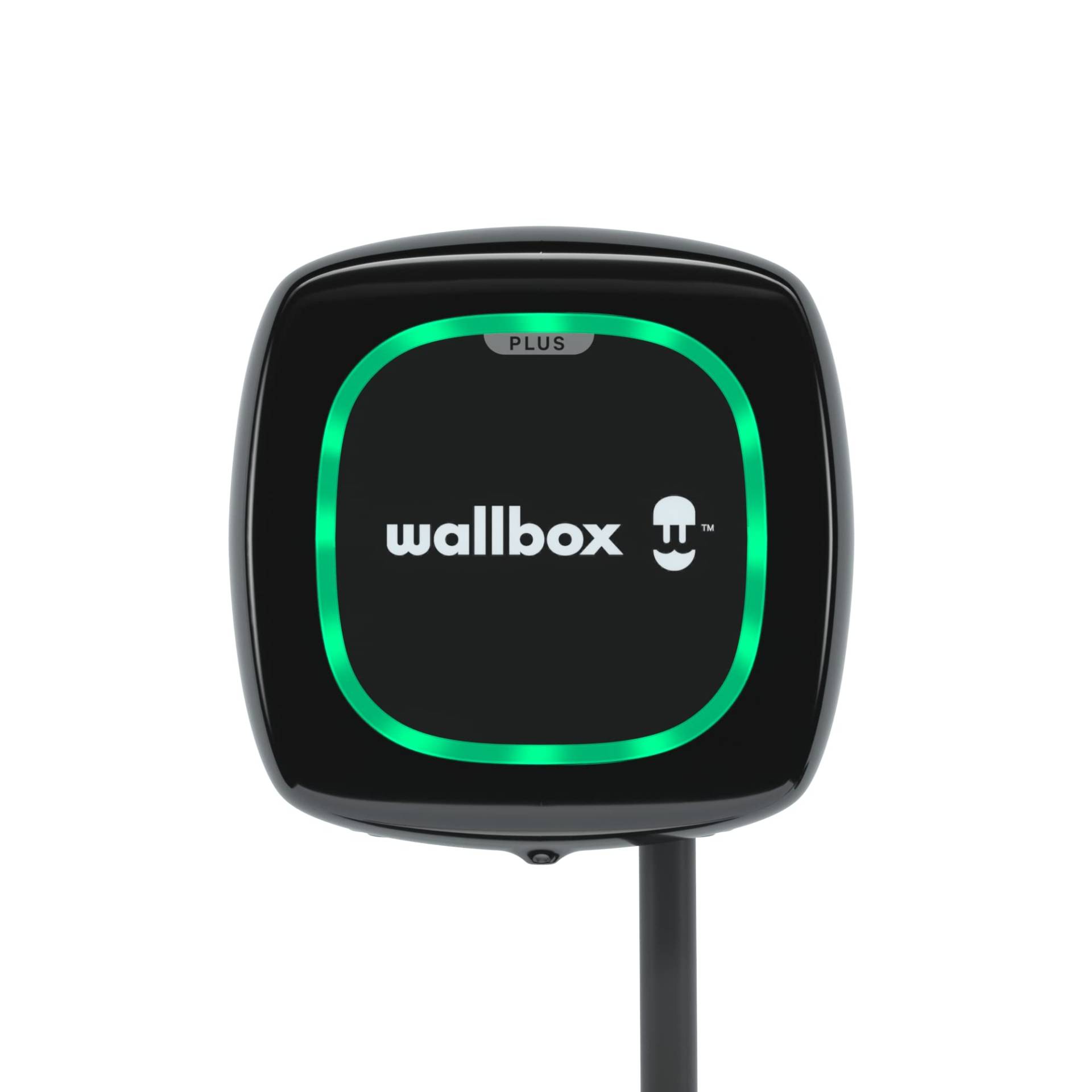 Wallbox Pulsar Plus, Ladegerät für Elektrofahrzeuge, Einstellbare Leistung bis zu 7.4 kW, Ladekabel Typ 1, 5m, WLAN und Bluetooth, OCPP, Schwarz von Wallbox
