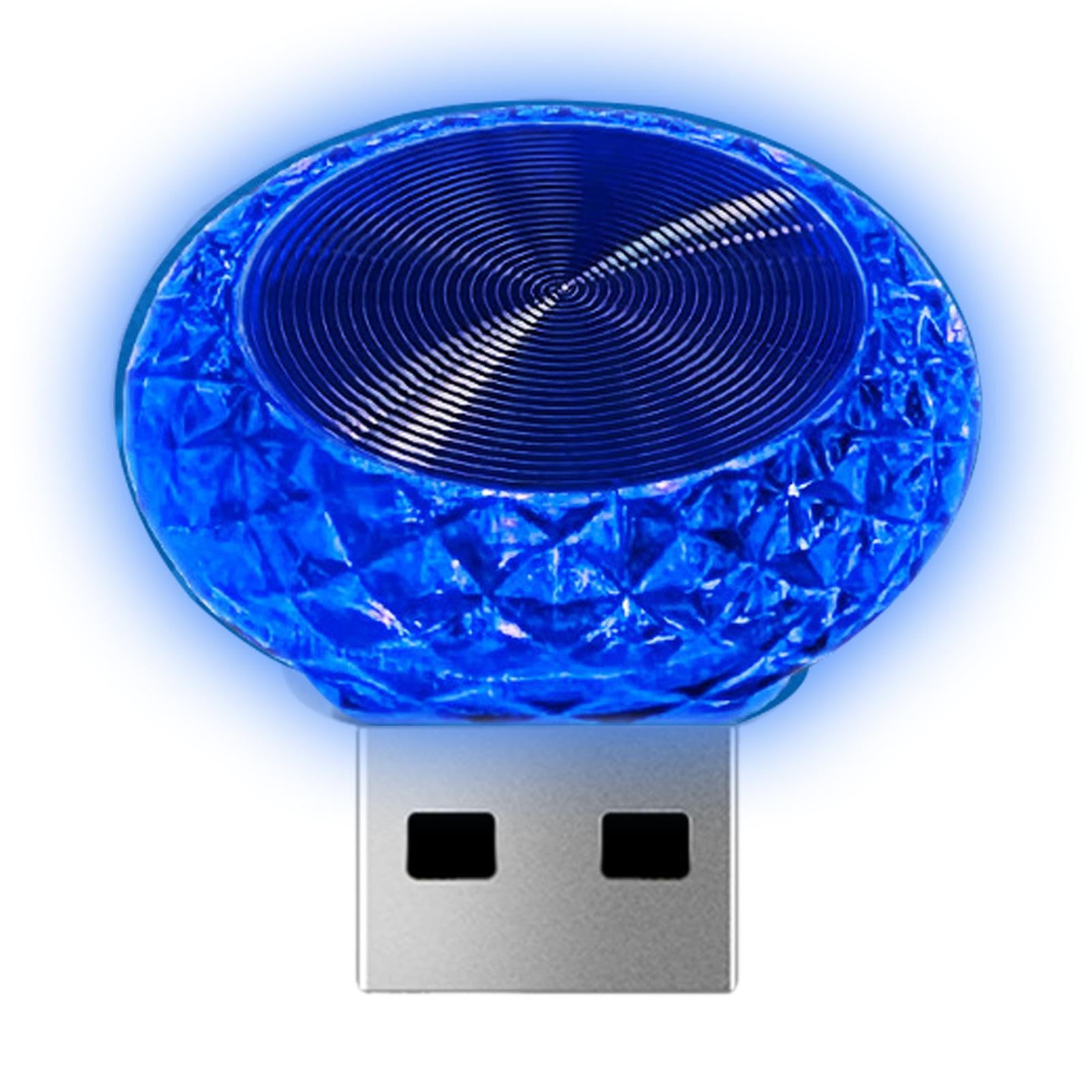 Walopola Auto-LED-Leuchten für den Innenraum, USB-Stecker - Buntes LED-Mini-USB-Atmosphärenlicht | RGB-Auto-Innenraum-Atmosphärenlichter für universelle Laptop-Tastatur von Walopola