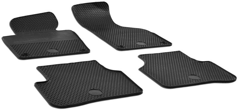 Walser DirtGuard Gummi Fussmatten Auto kompatibel mit VW Passat B6 2005-2010, VW Passat B7 2010-2015, 100% passgenaue Auto Fußmatten, robuste Universal Fußmatte Auto, Gummimatten Auto von Walser