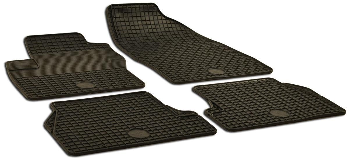 Walser DirtGuard Gummi Fussmatten Auto kompatibel mit Ford Focus II 2004-2013, Ford Focus III 2010-2014, 100% passgenaue Auto Fußmatten, robuste Universal Fußmatte Auto, Gummimatten Auto von Walser