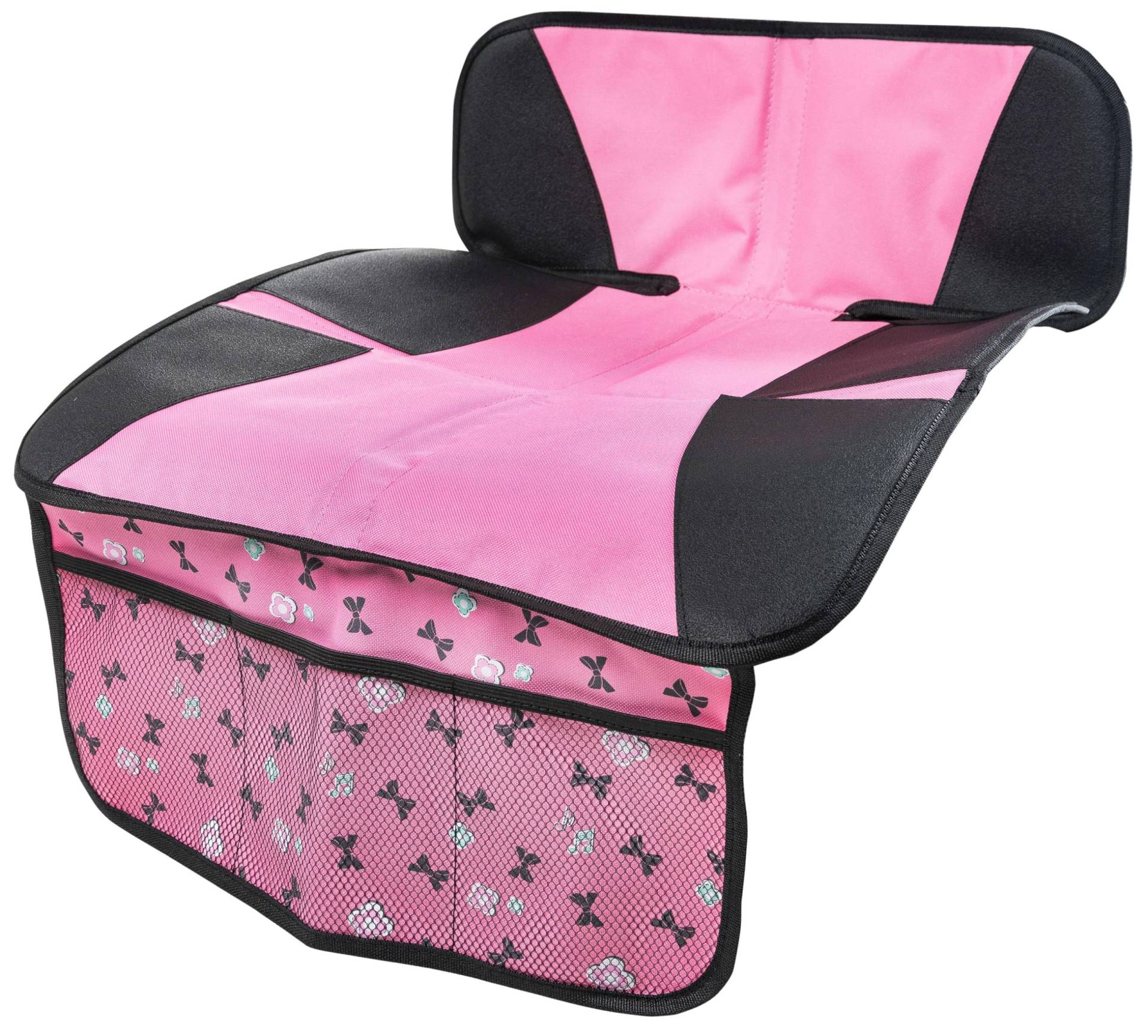 Walser Kindersitzunterlage, Auto-Sitzschoner Kindersitz, Sitzauflage PKW rutschfest, Ballet Doll Kindersitz-Unterlage ISOFIX-kompatibel grau/rosa von Walser