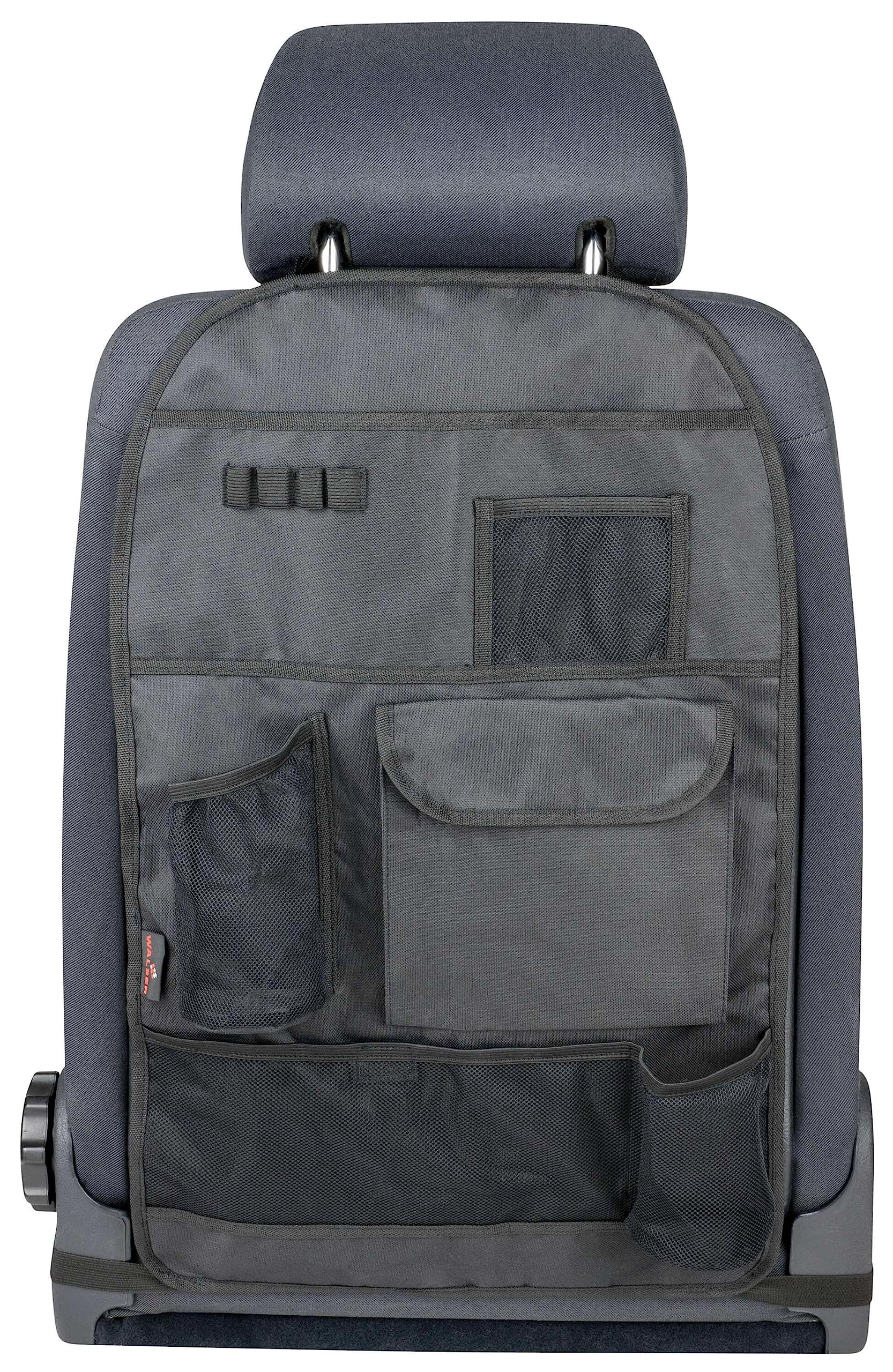 Walser Organizer Multibag, Rücksitz-Organizer Kinder, Rückenlehnenschutz mit Taschen, Rücksitzschoner Auto, Trittschutz-Auto, Auto-Oganizer 64x40cm von Walser