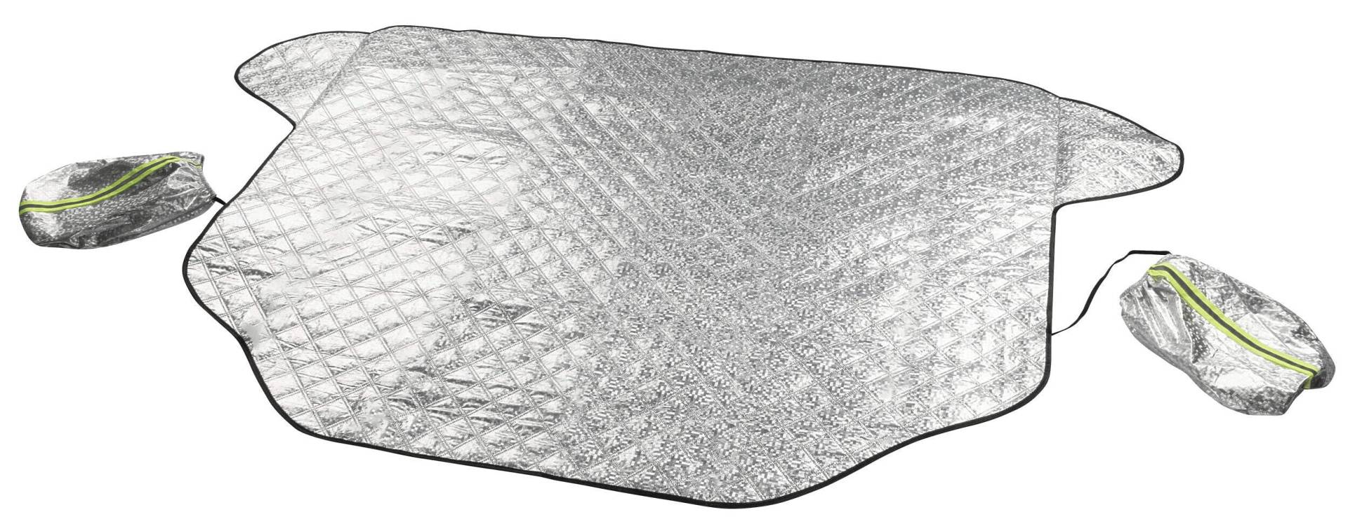 WALSER Premium Auto Frontscheiben Abdeckung mit Seitenspiegelschutz L Frontscheibenabdeckung Winter Frostschutz Auto Frontscheibe Scheibenabdeckung Auto Winter Autoabdeckung Winter 157x126 cm von Walser