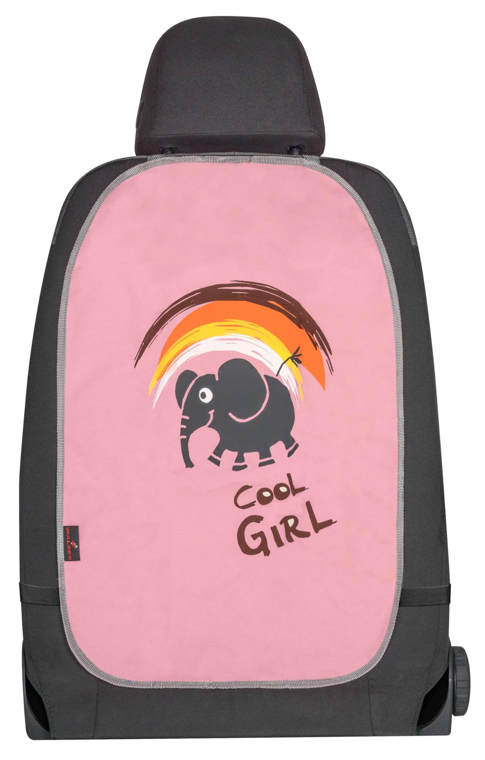 Walser Rückenlehnenschutz-Auto, Rücksitzschoner Kinder Cool Girl, Trittschutz schmutzabweisend, Autositzschoner Rückseite 62x40cm rosa von Walser