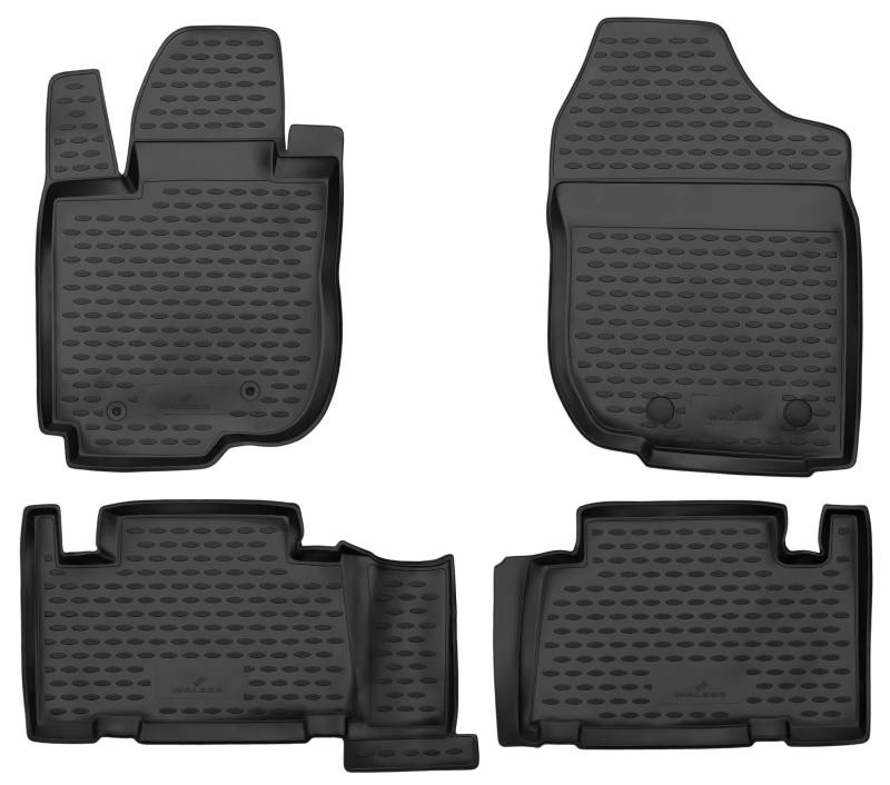 Walser XTR Gummi Fussmatten Auto kompatibel mit Toyota RAV 4 III (A3) 2010-2014, 100% passgenaue Auto Fußmatten, robuste Universal Fußmatte Auto, Gummimatten Auto, Auto Fussmatten Gummi von Walser