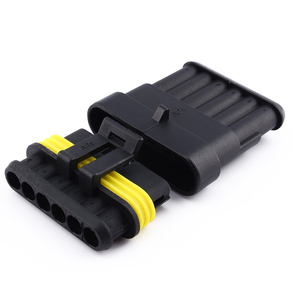 Wire Connector Plug,Waterproof Electrical Wire Connector,Waterproof Electrical Connector,fit For Most Cars,nice Replacement For Old Broken One von Wamsound