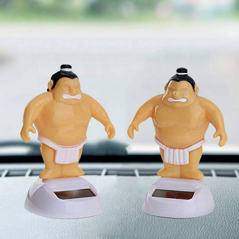 WanBeauty Auto Dekor Lustige Sumo Wrestler Solar Power Swinging Auto Interieur Dashboard Ornament Umweltfreundliche Beste Geburtstagsgeschenk von WanBeauty