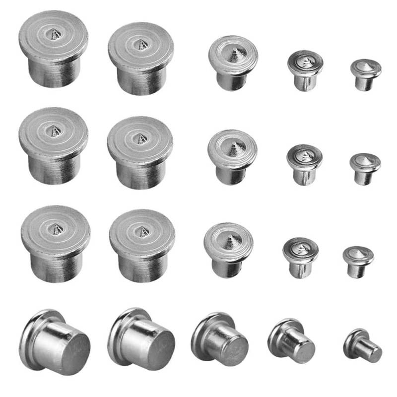 Holzdübel-Zentrierspitzen,20 Stück Dübel Zentrierspitze Dübelhilfe Dübelloch Markierer Dübelsetzer Holzdübel Set Für Holzarbeiten Bohrwerkzeuge(4/6/8/10/12 mm,Massiv) von Wanfoou