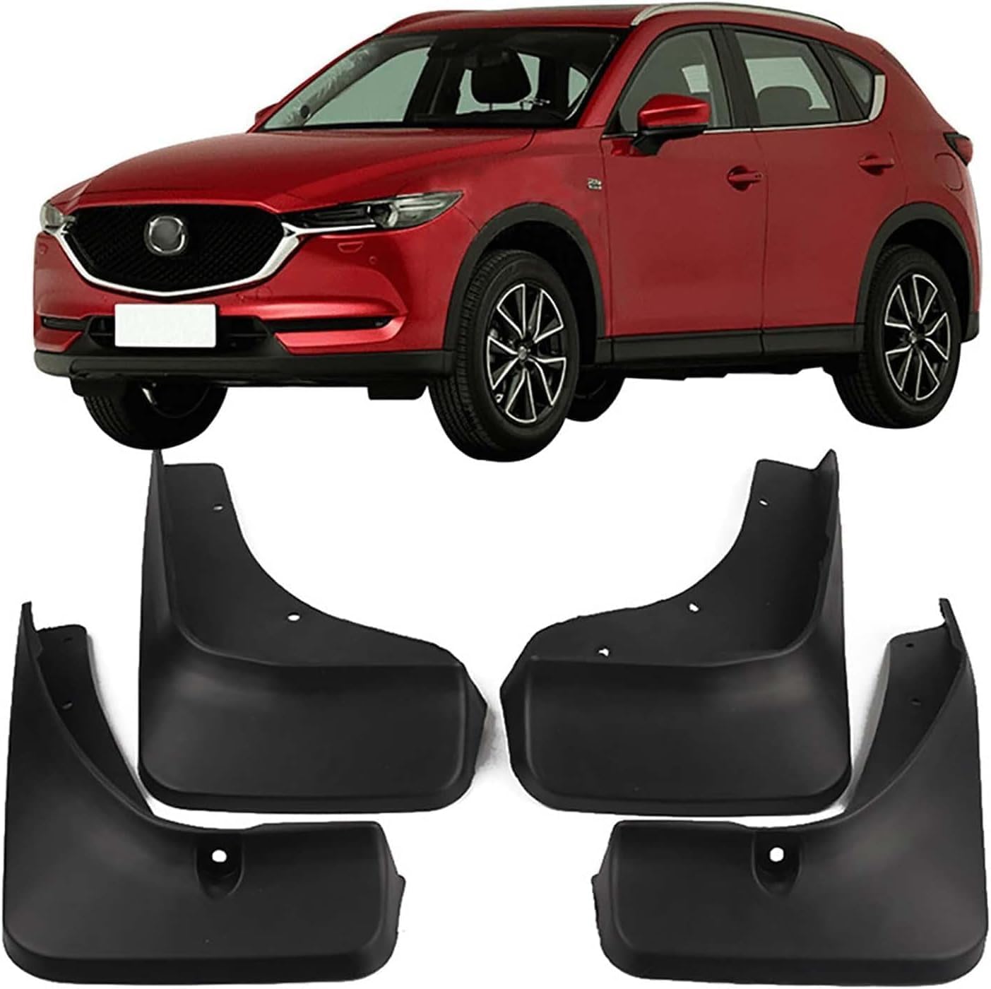 4 Stück Auto Schmutzfänger für Mazda CX-5 2017-2020, Auto Vorne Und Hinten Schmutzfänger Kratzfest Spritzschutz Kotflügel von WangkaiX