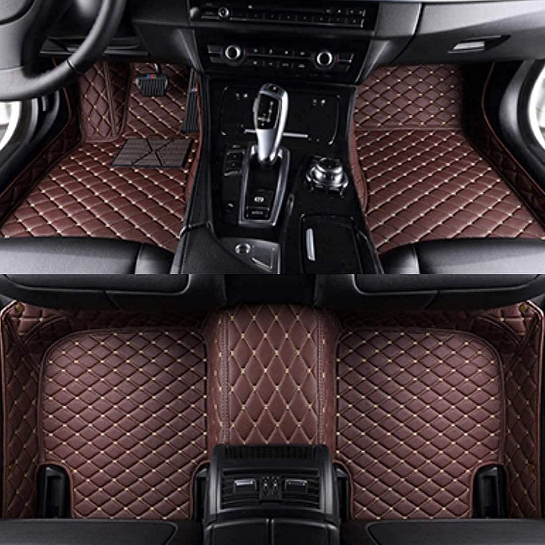 Fußmatten Leder Fussmatten Auto für Volvo XC90 7-Sitzer 2015-2023(LHD), Custom Wasserdicht Anti Rutsch Bodenmatten All-Inclusive-Stil Abnutzung Vorne Und Hinten FußMatten Auto ZubehöR von Wanjun