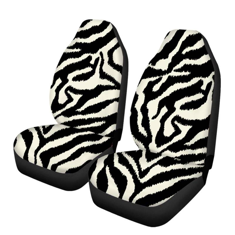 Wanyint Classic Zebra Tier-Autositzbezug, nur Vordersitz, Satteldecke, Sitzschoner für Damen und Herren, Bankschutz von Wanyint