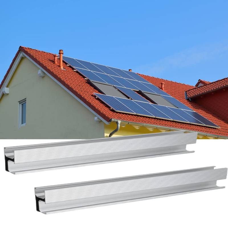 Solar panel Halterung Aluprofil,Solar Unterkonstruktion1150mm 6 Set,Aluminiumprofil zur Montage von Solaranlagen Schiene,Dachhaken Photovoltaik Schienen. von Warmfay