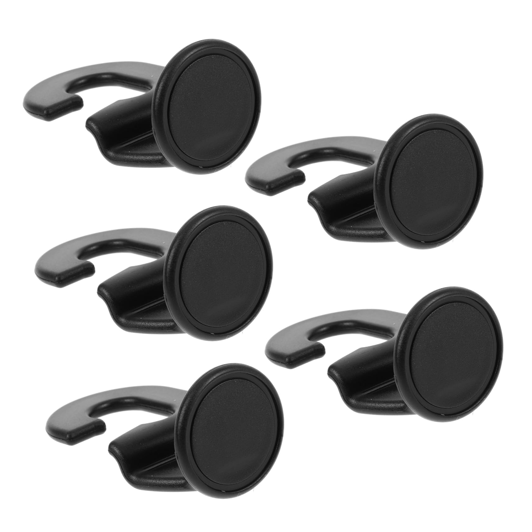 Warmhm 5Stücke Autositzhaken Kopfstützenhaken Für Rücksitz Multifunktionale Aufbewahrungslösung Elegante Schwarze Oberfläche Für Verschiedene Automodelle Praktische Halterung von Warmhm