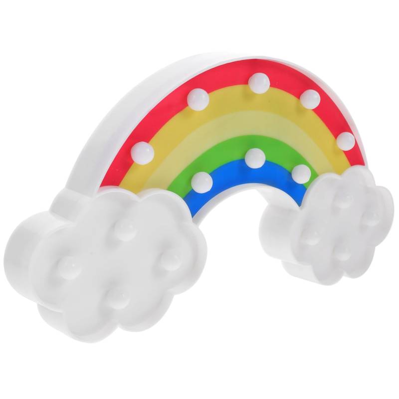 Warmhm Regenbogen-Einstelllampe LED-Lampe Beleuchtung Schreibtischlampen fürs Büro ästhetische Schreibtischlampe kinderlampe kinderlicht Regenbogenlampe Tischleuchte im Schlafzimmer PVC von Warmhm