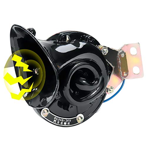 Watlsuz Auto 300DB 24V Schneckenhorn Lufthorn Raging Sound Lautes Horn f¨¹r Auto Motorrad von Watlsuz