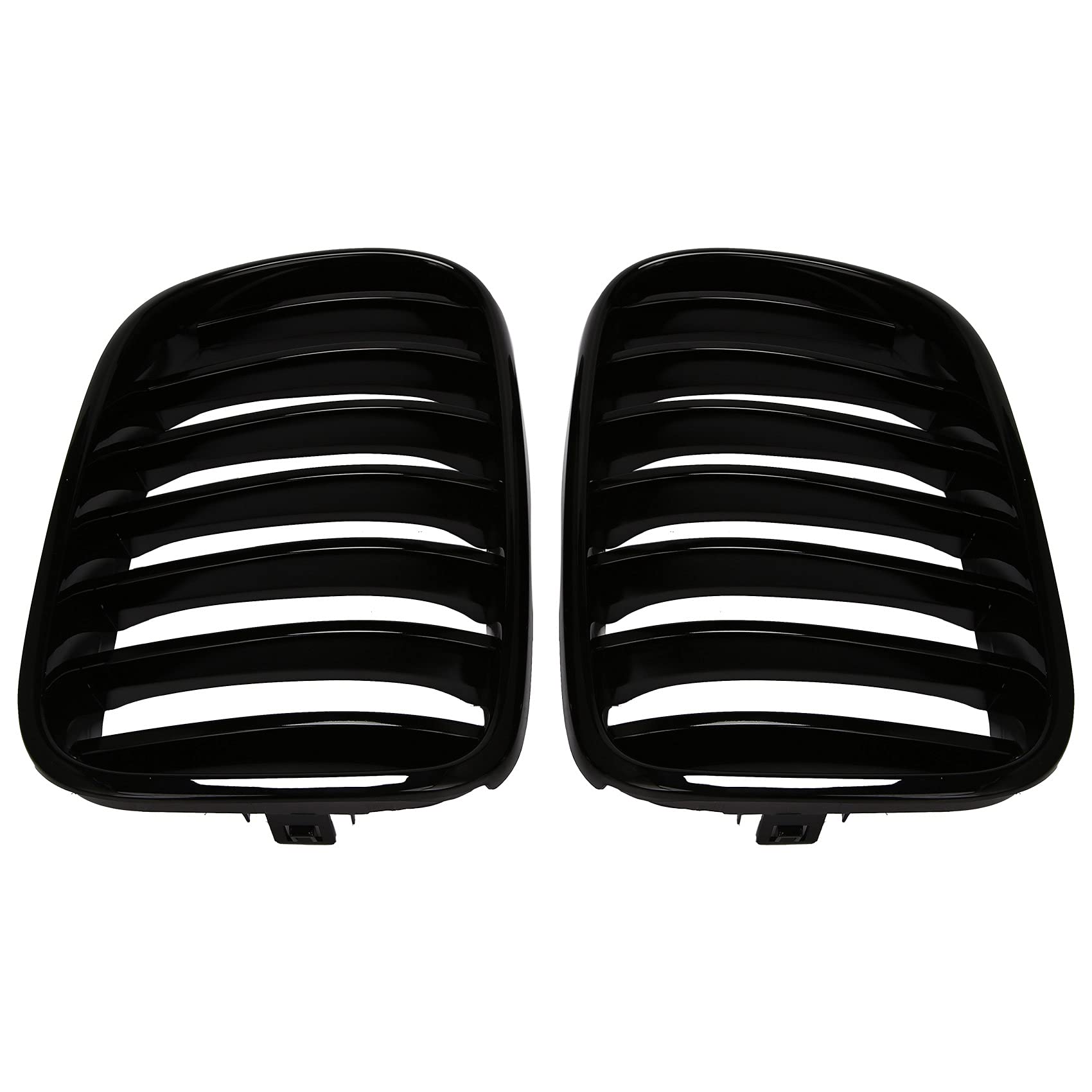 Watlsuz Auto Front ?Nzend Schwarz Nieren Gitter Gitter f¨¹r F25 X3 2011-2013 51117237422,51117237421, 51117210725, 51117210726 von Watlsuz