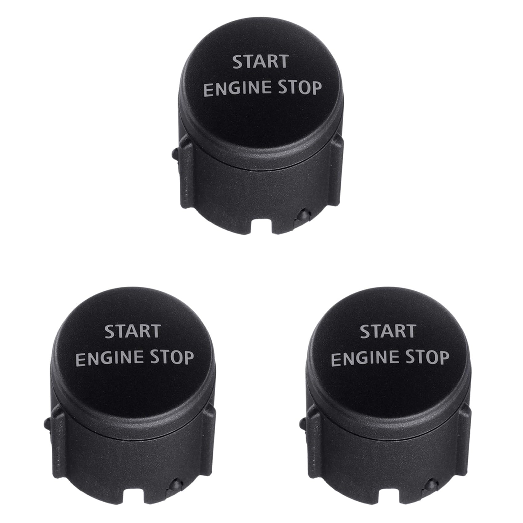 Wdesrgt 3X Start Stopp Motor Schalter Druck Knopf Abdeckung für Sport Edition 2010-2013 4 2010-16 Schwarz von Wdesrgt