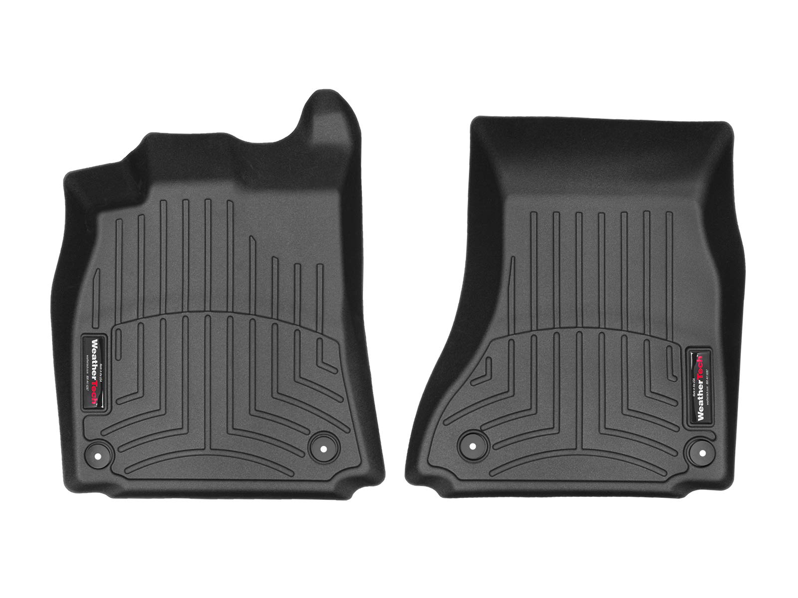 Passgenaue Fußmatten gummimatten passend für: Audi A4 / S4 / RS4 B8 2009-16|Schwarz|1. Reihe Weathertech FloorLiner von WeatherTech