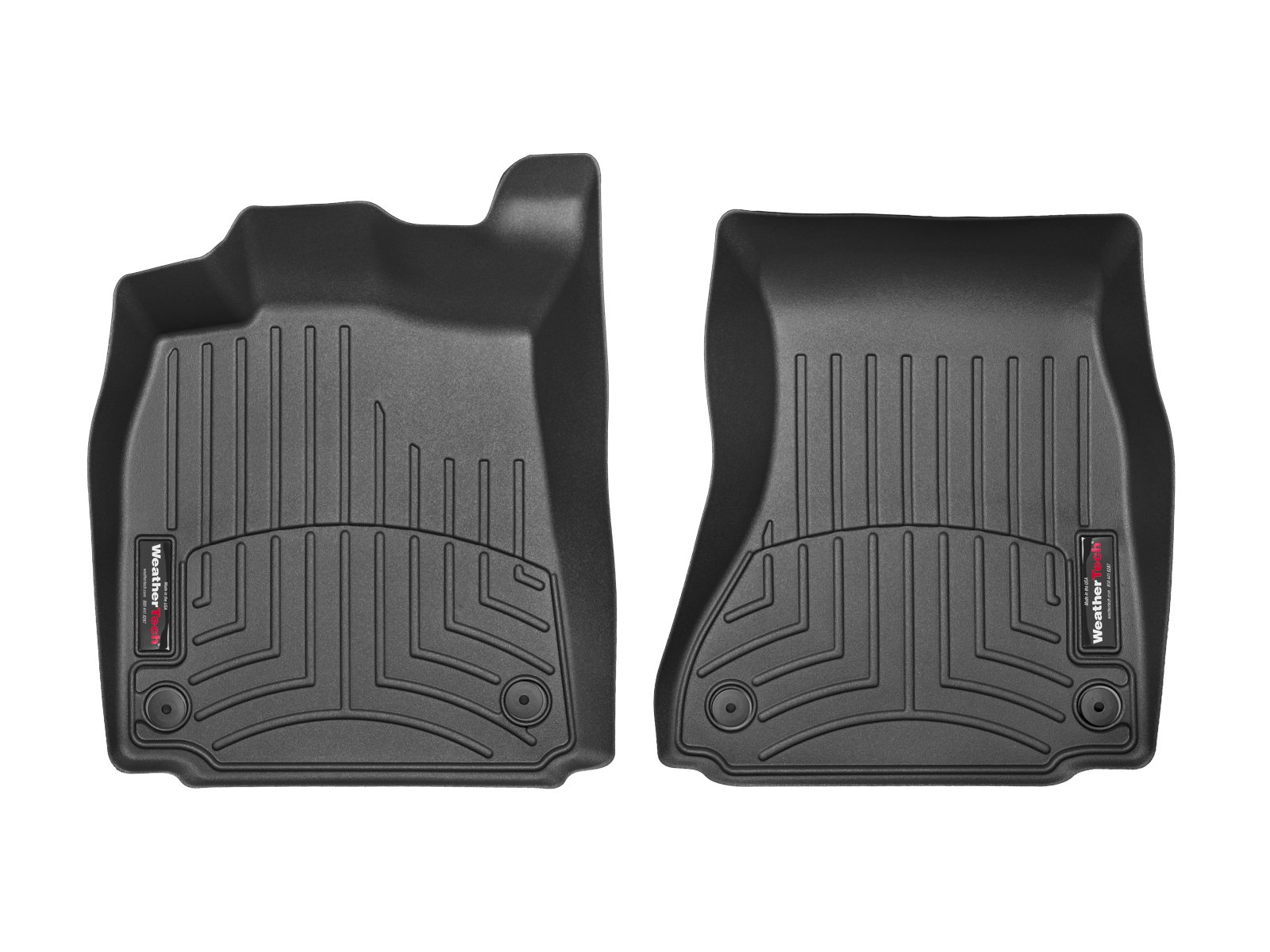 Passgenaue Fußmatten gummimatten passend für: Audi A7 / S7 / RS7 4G 2010-18|Schwarz|1. Reihe Weathertech FloorLiner von WeatherTech